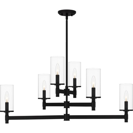 Quoizel Wynnbrook 6-Light Matte Black Island Light QCH5578MBK